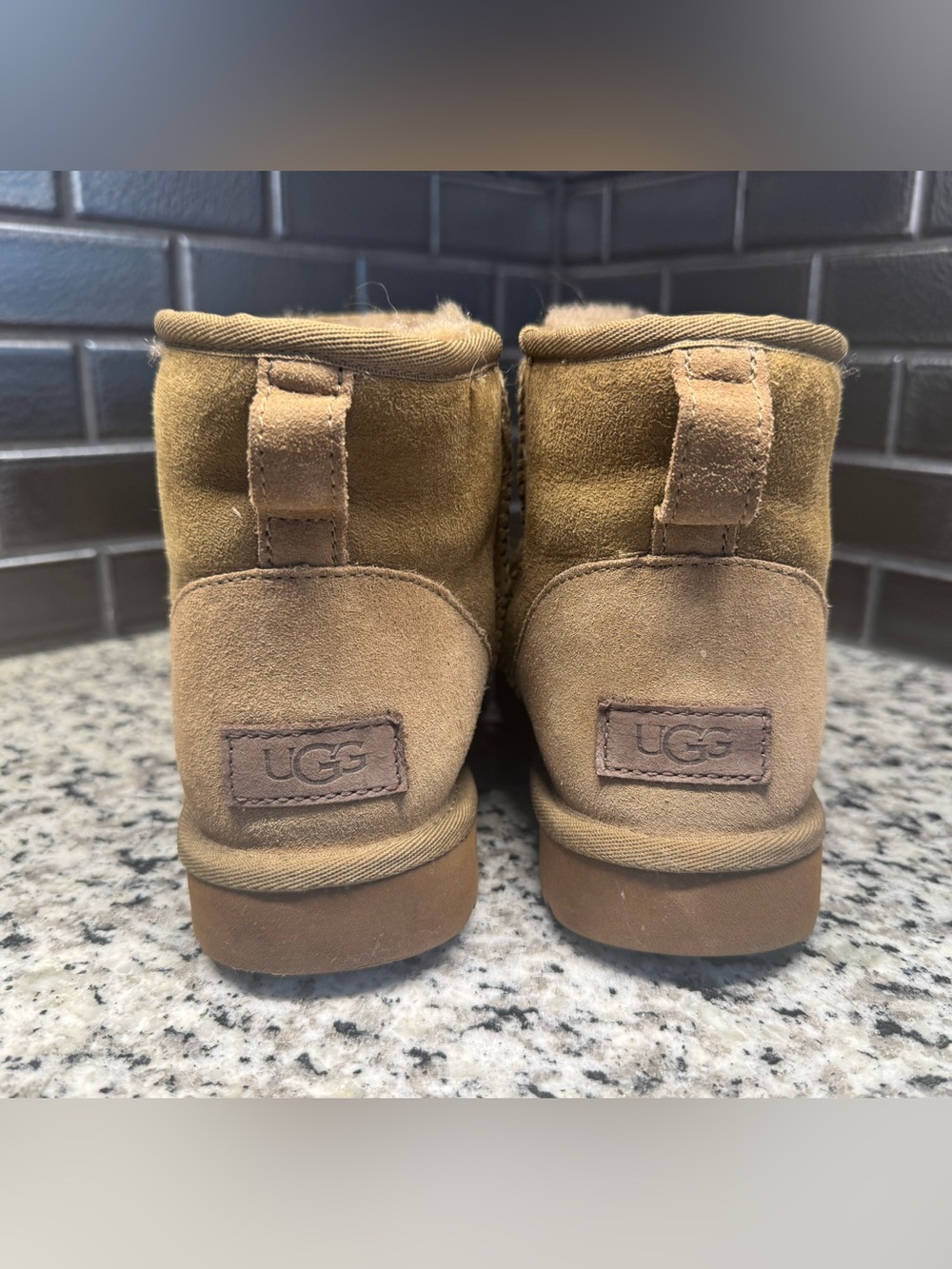 UGG women’s brown booties, sz 7 - Picture 7 of 13